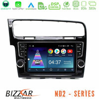 Bizzar nd2 Series 8core Android14 2+32gb  vw Golf 7 Navigation Multimedia Tablet 9" με Carplay & Android Auto (Oem Look) u-nd2-Vw1381