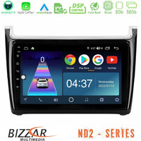 Bizzar nd2 Series 8core Android14 2+32gb  vw Polo Navigation Multimedia Tablet 9" με Carplay & Android Auto u-nd2-Vw6901pb