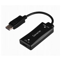 CABLEXPERT ACTIVE 4K 30Hz HDMI FEMALE TO DISPLAYPORT MALE ADAPTER CABLE 0.15M BLACK