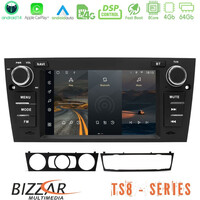 Bizzar bmw 3series e90 8core Android14 4+64gb Navigation Multimedia Deckless 7" με Carplay/androidauto (Oem Style) u-ts8-Bm90