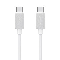 USAMS καλώδιο USB-C σε USB-C US-SJ691, 60W, 480Mbps, 1m, λευκό
