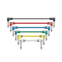 PATCH100CL Σετ με Καλώδια Ήχου Patch Lead 6.3mm Mono Jack Plug - 6.3mm Mono Jack Plug 1m (6 Τεμάχια)