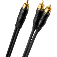 Oehlbach BOOOM Καλώδιο Subwoofer Y-RCA RCA - 2 x RCA 2m Black (Τεμάχιο)