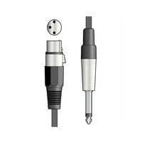 190.086UK Καλώδιο Μικροφώνου XLR Θηλυκό - 6,3 mm Jack 3m (Τεμάχιο)
