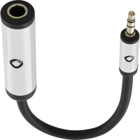 Oehlbach i-Connect AD 63/35 Jack adapter 6.3 mm jack / 3.5 mm jack Black