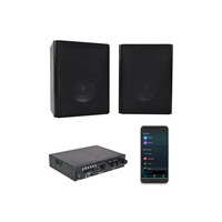 Adastra AB-5+A200 Πακέτο με Ενισχυτή Streamer A200 και Ηχεία Βιβλιοθήκης AB-5 5,25'' Black (Σετ)