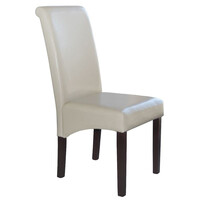 Ε7206,1 MALEVA-H Καρέκλα Ξύλο - PU Ivory