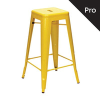 Ε5190,9 RELIX Σκαμπό Bar-Pro, Στοιβαζόμενο, Μέταλλο Βαφή Κίτρινο