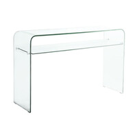 ΕΜ734 GLASSER Κονσόλα - Ράφι Διάφανο Γυαλί 12/8mm
