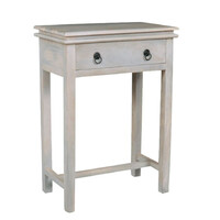 ΕΙ929,1 MAISON CONSOLE Έπιπλο Κονσόλα 1 Συρτάρι, Ξύλο Mango Antique Άσπρο