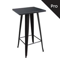 Ε5203,11 RELIX Τραπέζι Bar-Pro, Μέταλλο Βαφή Μαύρο