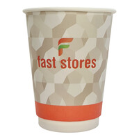FAST STORES χάρτινα ποτήρια καφέ, 16oz, χωρίς καπάκι, 20τμχ