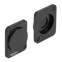 DELOCK κάλυμμα 86791 για D-Type υποδοχές, μεταλλικό, μαύρο