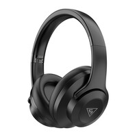 DOQAUS headphones DESIGN 2, ασύρματα & ενσύρματα, Φ40mm, 600mAh, μαύρα