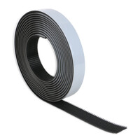 POWERTECH αυτοκόλλητη ταινία τύπου dual lock χριτς χρατς TIES-078, 25mm, 2.5m, μαύρη