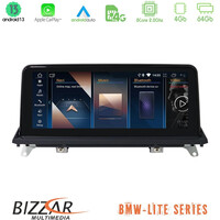 Bizzar Lite Series bmw x5 & x6 2010-2013 (Cic) Android13 8core (4+64gb) Navigation Multimedia 10.25″ hd u-Bm66338u