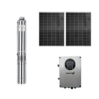 NAKAYAMA PRO NP2220 NAKAYAMA Pro NP2220 Αντλία Νερού με Φωτοβολταικό 48W,400W, Mέγιστο Μανομετρικό 55m,Σετ 2 Πάνελ 700W