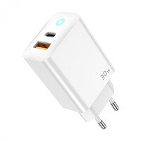 jager ΦΟΡΤΙΣΤΗΣ 30W FAST CHARGER - 1 ΘΥΡA USB - 1 ΘΥΡΑ TYPE C (EU13)