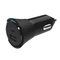 Scosche CPDCA32-SP Dual-Port USB-C & USB-A Car Charger