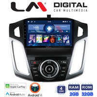 LM Digital - LM KN4150 GPS Οθόνη OEM Multimedia Αυτοκινήτου για Ford Focus 2011 > 2018 (CarPlay/AndroidAuto/BT/GPS/WIFI/GPRS) electriclife