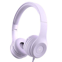LAMTECH EXTRA BASS STEREO HEADPHONES WITH MIC PURPLE REFURBISHED