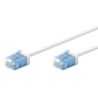 GOOBAY καλώδιο δικτύου 74301, CAT 6A U/UTP, slim, copper, 500MHz, 10m, λευκό