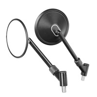 9162.8-LM ΚΑΘΡΕΠΤΕΣ MOTO OXI M10x1,25 DX+SX ΣΤΡΟΓΓΥΛΟΙ ΣΕ ΜΑΥΡΟ ΧΡΩΜΑ LAMPA - 2 ΤΕΜ.