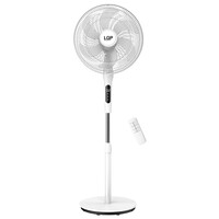 LGP ROUND BASE STAND FAN 16' 40CM 55W WITH REMOTE CONTROL AND TIMER WHITE