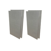 Audiodesigner RECT PANEL Grey/Silver Ηχοαπορροφητικά πάνελ 120x60x5 cm / 2.88 τ.μ. (4 Τεμάχια)