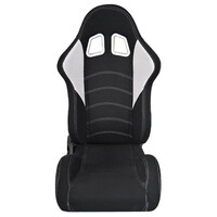 OEM  ΚΑΘΙΣΜΑ RACE ΑΝΑΚΛΙΝΩΜΕΝΟ ΥΦΑΣΜΑΤΙΝΟ - Μ/ΓΚΡΙ-ΔΕΞΙ