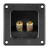 GOOBAY τερματικό ηχείου 6mm ή banana plug 4mm 11698, τετράγωνο, μαύρο
