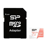 SILICON POWER κάρτα μνήμης microSDXC Superior, 64GB, C10 UHS-I U3 A1 V30