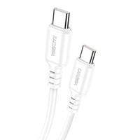 KAKUSIGA καλώδιο USB-C σε USB-C KSC-982, 60W, 480Mbps, 1m, λευκό