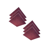 Audiodesigner Colour Ceiling Panels Red/Black Χωνευτά Ηχοαπορροφητικά Πάνελ Οροφής 60x60x2,5 cm (6 Τεμάχια)