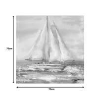 Πίνακας σε καμβά Siedo I Inart 70x3.5x70εκ