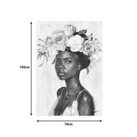 Πίνακας σε καμβά Fleri Ι Inart 70x3.5x100εκ