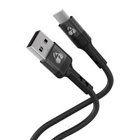 POWERTECH καλώδιο USB-C σε USB PTR-0161, σιλικόνης, 60W, 480Mbps, 1m, μαύρο