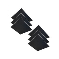 Audiodesigner Colour Ceiling Panels Black Χωνευτά Ηχοαπορροφητικά Πάνελ Οροφής 60x60x2,5 cm (6 Τεμάχια)
