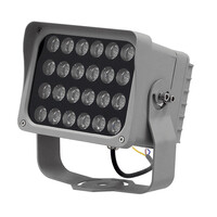 GLOBOSTAR® FLOOD-XENA 05022 Προβολέας Σποτ Wall Washer LED 24W 2880lm 10° AC 220-240V Αδιάβροχο IP65 Ψυχρό Λευκό 6000K - Γκρι Ανθρακί - Μ18 x Π13.5 x Υ18cm - 3 Χρόνια Εγγύηση