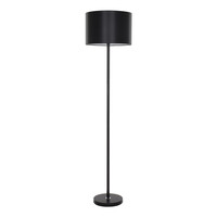 GloboStar® ASHLEY 00822 Μοντέρνο Επιδαπέδιο Φωτιστικό Μονόφωτο 1 x E27 IP20 Μαύρο Μέταλλο με Μαύρο Ύφασμα - Μ35 x Π35 x Υ145cm