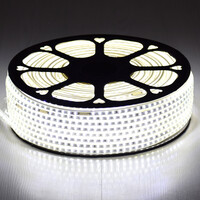 GloboStar® 70500 Slim Ταινία Μονής Σειράς Epistar LED SMD 2835 1m 12W/m 96LED/m 1680lm/m 120° DC 230V Αδιάβροχη IP68 Ψυχρό Λευκό 6000K Dimmable