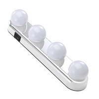 GloboStar® 79046 Φωτιστικό για Μακιγιάζ - Καθρέπτη - Πίνακα - Ντουλάπας Μπαταρίας LED 8W 500lm με Διακόπτη ON/OFF Αδιάβροχο IP54 Ψυχρό Λευκό 6000K