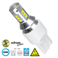 GloboStar® 81165 Λάμπα Αυτοκίνητου T20 - 7440 - W21W 3rd Generation Can-Bus Extreme Series LED 16 CREE XBD 15W 2115lm 360° DC 12V IP20 Ψυχρό Λευκό 6000K