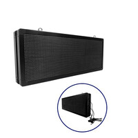 GloboStar® DISPLAY 90323 Κυλιόμενη Ψηφιακή Επιγραφή P10 Διπλής Όψης LED AC 220-240V Αδιάβροχο IP65 Μπλε - WiFi Control μέσω FK APP - Αισθητήρας Θερμοκρασίας & Υγρασίας - Μ104 x Π12 x Υ40cm - 2 Χρόνια Εγγύηση