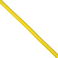 GloboStar® 77606 Στρογγυλό Υφασμάτινο Καλώδιο 1m 2 x 0.75mm² Κίτρινο