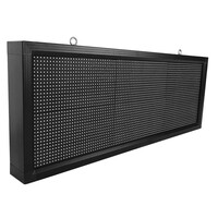 GloboStar® DISPLAY 90274 Κυλιόμενη Ψηφιακή Επιγραφή P10 Μονής Όψης LED AC 220-240V Αδιάβροχο IP54 Πορτοκαλί - WiFi Control μέσω FK APP - Αισθητήρας Θερμοκρασίας & Υγρασίας - Μ104 x Π9 x Υ40cm - 2 Χρόνια Εγγύηση