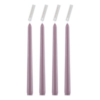 GloboStar® WATER-LILLY 35204 ΣΕΤ 4 Αρωματικά Κεριά Κηροπηγίου Παραφίνης με Άρωμα Φρούτα του Δάσους Λιλά Μ2 x Π2 x Υ25cm
