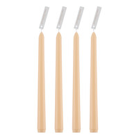 GloboStar® PINK-ORCHID 35205 ΣΕΤ 4 Αρωματικά Κεριά Κηροπηγίου Παραφίνης με Άρωμα Άγρια Ορχιδέα Σομόν Μ2 x Π2 x Υ25cm