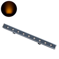 GLOBOSTAR® WASHER-NAIA 90171 Μπάρα Φωτισμού Wall Washer LED 9W 945lm 30° DC 24V Αδιάβροχο IP65 Αρχιτεκτονικό Πορτοκαλί 2200K Dimmable - Γκρι Ανθρακί - Μ50 x Π4 x Υ5cm - 3 Χρόνια Εγγύηση