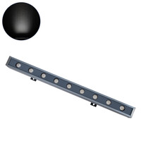 GLOBOSTAR® WASHER-NAIA 90174 Μπάρα Φωτισμού Wall Washer LED 9W 1080lm 30° DC 24V Αδιάβροχο IP65 Ψυχρό Λευκό 6000K Dimmable - Γκρι Ανθρακί - Μ50 x Π4 x Υ5cm - 3 Χρόνια Εγγύηση